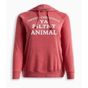 TORRID NWT HOME ALONE COZY FLEECE HOODIE